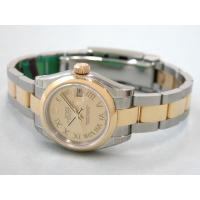 ロレックススーパーコピー ROLEX パーペチュアル デイトジャスト レディース 179163 オイスターブレス シャンパンサンビームローマ