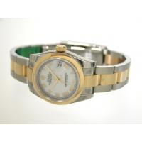 ロレックススーパーコピー ROLEX パーペチュアル デイトジャスト レディース 179163 オイスターブレス ホワイトローマ