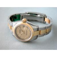 ロレックススーパーコピー ROLEX パーペチュアル デイトジャスト レディース 179163 オイスターブレス シャンパンローマ
