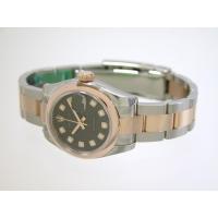 ロレックススーパーコピー ROLEX パーペチュアル デイトジャスト レディース 179161J オイスターブレス ブラックコンピューター