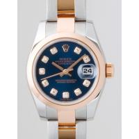 ロレックススーパーコピー ROLEX パーペチュアル デイトジャスト レディース 179161G オイスターブレス ブルー