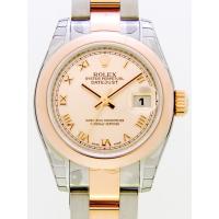 ロレックススーパーコピー ROLEX パーペチュアル デイトジャスト レディース 179161 オイスターブレス ピンクローマ