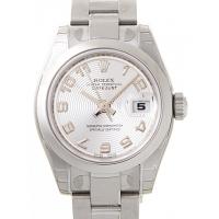 ロレックススーパーコピー ROLEX パーペチュアル デイトジャスト レディース 179160 オイスターブレス シルバーコンセントリックアラビア