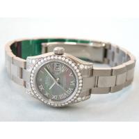 ロレックススーパーコピー ROLEX パーペチュアル デイトジャスト レディース 179159NR ブラックシェルローマ