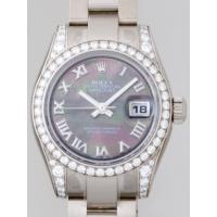 ロレックススーパーコピー ROLEX パーペチュアル デイトジャスト レディース 179159NR ブラックシェルローマ