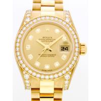 ロレックススーパーコピー ROLEX パーペチュアル デイトジャスト レディース 179158G シャンパン