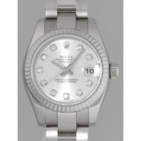 ロレックススーパーコピー ROLEX パーペチュアル デイトジャスト レディース 179179G オイスターブレス シルバー