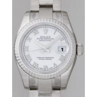 ロレックススーパーコピー ROLEX パーペチュアル デイトジャスト レディース 179179 オイスターブレス ホワイトローマ