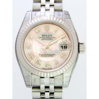 ロレックススーパーコピー ROLEX パーペチュアル デイトジャスト レディース 179174NRD ピンクシェルローマデコレーション