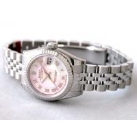 ロレックススーパーコピー ROLEX パーペチュアル デイトジャスト レディース 179174NRD ピンクシェルローマデコレーション