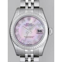 ロレックススーパーコピー ROLEX パーペチュアル デイトジャスト レディース 179174NR ピンクシェルローマ