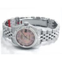 ロレックススーパーコピー ROLEX パーペチュアル デイトジャスト レディース 179174NR ピンクシェルローマ