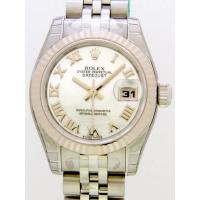 ロレックススーパーコピー ROLEX パーペチュアル デイトジャスト レディース 179174NR ホワイトシェルローマ