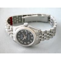 ロレックススーパーコピー ROLEX パーペチュアル デイトジャスト レディース 179174 ブラックコンセントリックアラビア