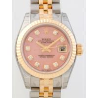 ロレックススーパーコピー ROLEX パーペチュアル デイトジャスト レディース 179173OPG ピンクオパール
