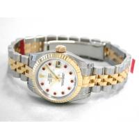 ロレックススーパーコピー ROLEX パーペチュアル デイトジャスト レディース 179173NGR 10Pルビー ホワイトシェル