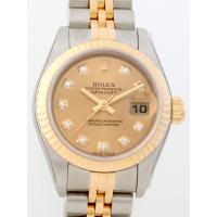 ロレックススーパーコピー ROLEX パーペチュアル デイトジャスト レディース 179173G シャンパン
