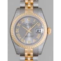 ロレックススーパーコピー ROLEX パーペチュアル デイトジャスト レディース 179173 グレーローマ