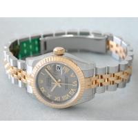 ロレックススーパーコピー ROLEX パーペチュアル デイトジャスト レディース 179173 グレーローマ