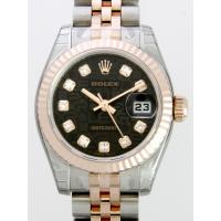 ロレックススーパーコピー ROLEX パーペチュアル デイトジャスト レディース 179171J ブラックコンピューター
