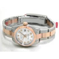ロレックススーパーコピー ROLEX パーペチュアル デイトジャスト レディース 179171 オイスターブレス シルバーコンセットアラビア