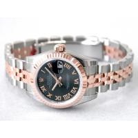 ロレックススーパーコピー ROLEX パーペチュアル デイトジャスト レディース 179171 ブラックサンビームローマ