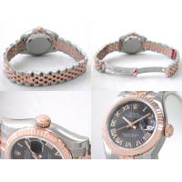 ロレックススーパーコピー ROLEX パーペチュアル デイトジャスト レディース 179171 ブラックサンビームローマ