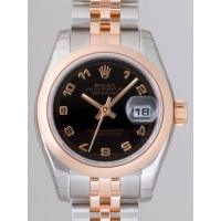 ロレックススーパーコピー ROLEX パーペチュアル デイトジャスト レディース 179161 ジュビリーブレス ブラックアラビア
