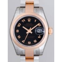 ロレックススーパーコピー ROLEX パーペチュアル デイトジャスト レディース 179161 オイスターブレス ブラックアラビア