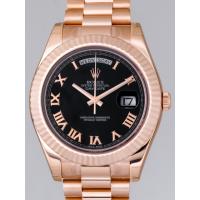 ロレックススーパーコピー ROLEX デイデイトII 218235 プレジデントブレス ブラックローマ