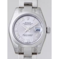 ロレックススーパーコピー ROLEX パーペチュアル デイトジャスト レディース 179160 オイスターブレス グレーローマ