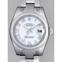 ロレックススーパーコピー ROLEX パーペチュアル デイトジャスト レディース 179160 オイスターブレス ホワイトローマ