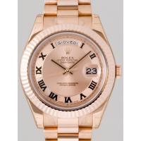 ロレックススーパーコピー ROLEX デイデイトII 218235 プレジデントブレス ピンク ブラックローマ