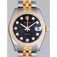 ロレックススーパーコピー ROLEX パーペチュアル デイトジャスト ボーイズ 178273J ブラックコンピューター