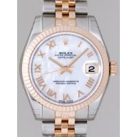 ロレックススーパーコピー ROLEX パーペチュアル デイトジャスト ボーイズ 178271NR ホワイトシェルローマ