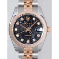 ロレックススーパーコピー ROLEX パーペチュアル デイトジャスト ボーイズ 178271J ブラックコンピューター