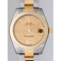 ロレックススーパーコピー ROLEX パーペチュアル デイトジャスト ボーイズ 178243 オイスターブレス シャンパンフラワー