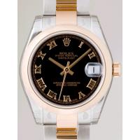 ロレックススーパーコピー ROLEX パーペチュアル デイトジャスト ボーイズ 178241 オイスターブレス ブラックローマ
