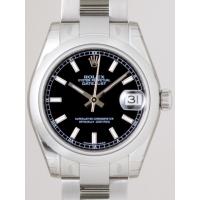 ロレックススーパーコピー ROLEX パーペチュアル デイトジャスト ボーイズ 178240 オイスターブレス ブラック/ホワイトバー