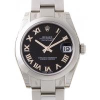 ロレックススーパーコピー ROLEX パーペチュアル デイトジャスト ボーイズ 178240 オイスターブレス ブラックサンビームローマ