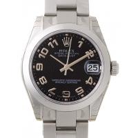 ロレックススーパーコピー ROLEX パーペチュアル デイトジャスト ボーイズ 178240 オイスターブレス ブラックコンセントリックアラビア