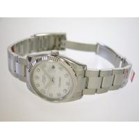 ロレックススーパーコピー ROLEX パーペチュアル デイト 115234G 5Pダイヤ ホワイト飛びアラビア