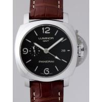 パネライスーパーコピー ルミノール1950 3DAYS GMT PAM00320 44mm ブラック 自動巻