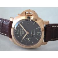 パネライスーパーコピー ルミノール1950 8DAYS GMT PAM00289 44mm シースルーバック ブラウン