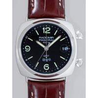 パネライスーパーコピー ラジオミールＧＭＴ アラーム PAM00355 42mm ブラック