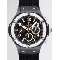 ウブロスーパーコピー ビッグバン 301.CV.130.RX.114 ベゼルダイヤ ブラックラバー ブラック