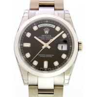 ロレックススーパーコピー ROLEX デイデイト 118209A オイスターブレス ブラック