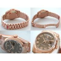 ロレックススーパーコピー ROLEX デイデイト 118205F プレジデントブレス ブラウンウェーブアラビア