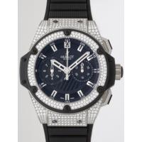 ウブロスーパーコピー キングパワー フドロワイアント 715.ZX.1127.RX.1704 ベゼル・ラグダイヤ ブラックラバー 世界限定500本 ブラック