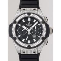 ウブロスーパーコピー キングパワー 709.ZX.1770.RX.1704 スプリットセコンド パワーリザーブ ベゼル・ラグダイヤ ブラックラバー ブラックカーボン